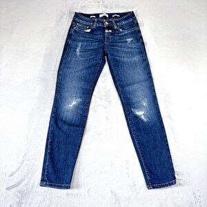 Closed Organic Cotton Jeans Made In Italy Distressed Ankle Denim Women's Sz 24